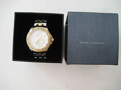 Marc Anthony FMDMA104 Stainless Steel With Gold Accents Men's Watch MSRP $175    • $89.99