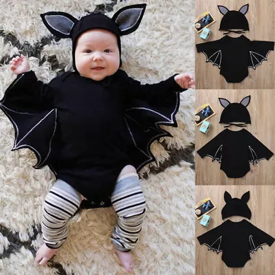 Newborn Baby Boy Girl Romper Jumpsuit Hat Outfits Halloween Cosplay Costume R※gx • $31.86