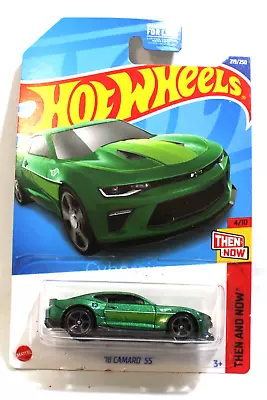 Hot Wheels 1/64 18 Camaro SS Green Diecast Model Car NEW IN PACKAGE • $12.98