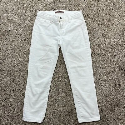 J Brand Jeans Womens Size 26 Blanc Mid Rise Cropped Stretch Denim Skinny Leg  • $5