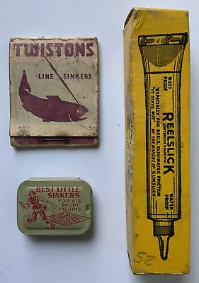 Vintage Fishing Accessories Lot Reelslick Best Little Sinkers & Twiston Sinkers • $14.99