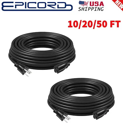 Outdoor Extension Cords Power Extension Cord Heavy Duty Power Cord 10/20/50 FT • $9.99