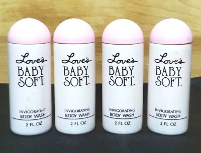 4X ~ MEM Love's Baby Soft ~ Invigorating Body Wash 2 Oz Each VINTAGE • $16