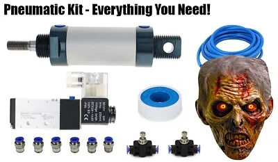 Pneumatic Cylinder Kit - All You Need - Halloween - Animatronic - Robot - STEM • $115