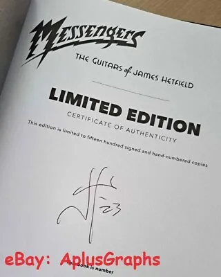 JAMES HETFIELD / METALLICA.. . Messengers (1/1) SIGNED BOOK / SLIPCASE (LMTD ED) • £517.84