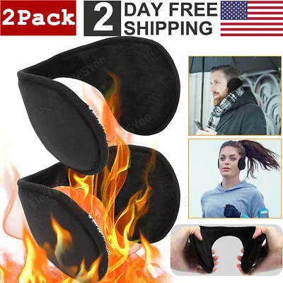 2 X Ear Muffs Winter Ear Warmers Fleece Earwarmer Behind The Head Band Men Women • $6.10