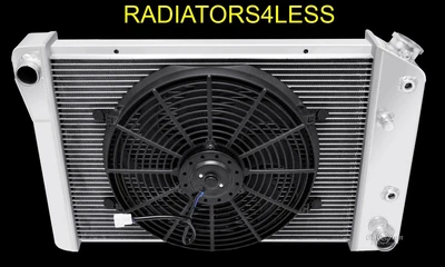 $358 • Buy Champion 3 Row Aluminum Radiator W/ 14  Fan 71-77 Vega V8 Swap 78-80 Chevy Monza