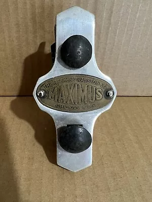 1910? Beckley Ralston Company Maximus Bumper Badge Brass Era Automotive! • $229