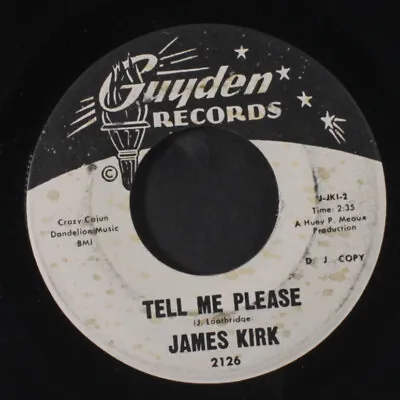 JAMES KIRK: Tell Me Please / You Better Come Home Guyden Records 7  Single • £51.64