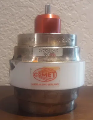 Comet CV05C-250R/5 50-250pF 5/3kV Vacuum Variable Capacitor • $200