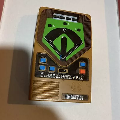 2001 Mattel Handheld Classic Baseball Game Tested Working • $12