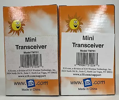 X10 Mini Transceiver TM751 Module Powerhouse X-10 RF W/Antenna Brand New Lot X2 • $34