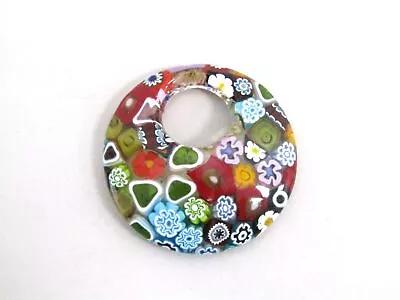 GlassOfVenice Murano Glass Millefiori Pendant • $20