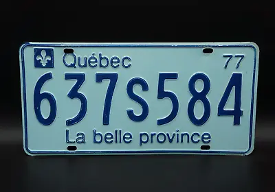 1977 QUEBEC Canada License Plate - Nice Quality • $19.99