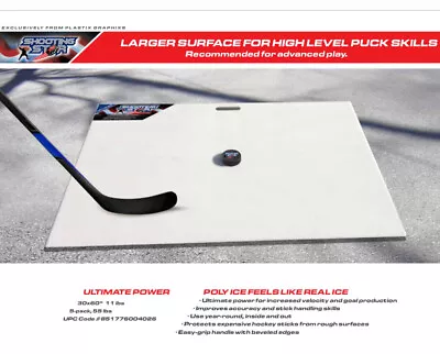 Shooting Star Pro Trainer Hockey Shooting Pad Board 30 X 60 • $124.95