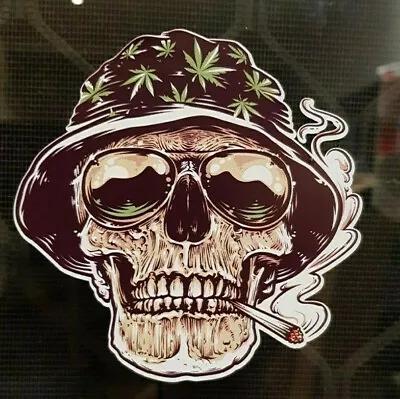 $5.95 • Buy 1 X Rasta Skull Sticker Bike Car Ute Decal Popular Ebay Sticker