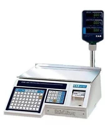 Cas LP-1000NP NTEP Label Printing Scale With Pole Display  Brand New  • $1495