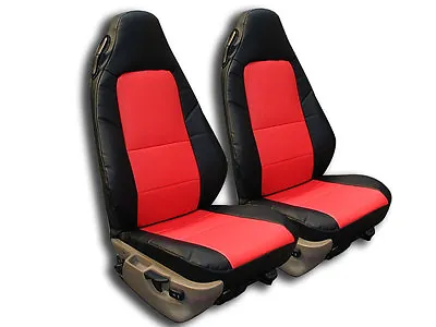 Iggee Custom Seat Covers For Bmw Z3 1996-2002 Black/red Full Set • $159