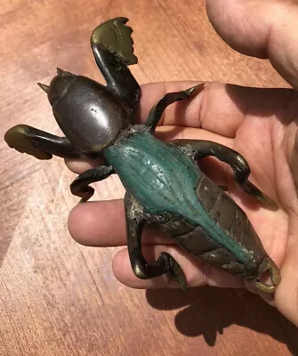 6  Insect Bug Fly Lobster Ant Figure Mixed Patina 100% Grade A Bronze Vintage • $15