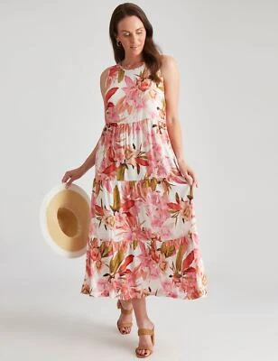 $18.38 • Buy Millers Tiered Rayon Maxi Dress Womens Clothing  Dresses Maxi