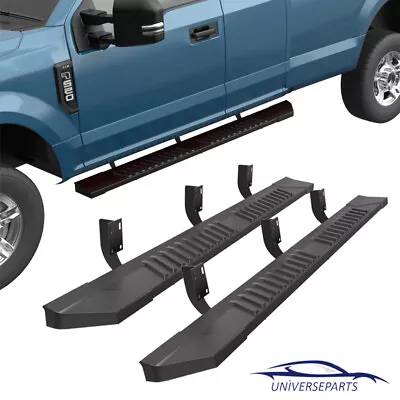 Pair Running Board Nerf Bar Side Steps For 99-16 Ford F-250 Super Duty Crew Cab • $139.79