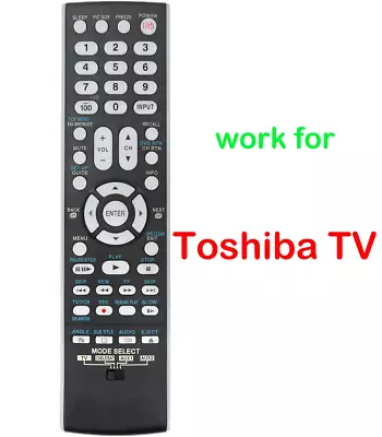 Replace Remote Control For TOSHIBA LED LCD TV 37CV510U 40G300U3 32RV530U • $7.79