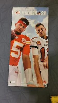 EA Sports Madden NFL 22 MVP Patrick Mahomes Tom Brady Poster 24 1/2  ×  11 5/8  • $75