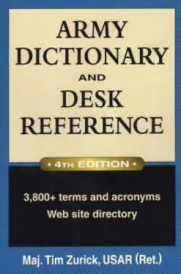 Army Dictionary And Desk Reference (Army Dictionary  Desk Reference) - GOOD • $4.49