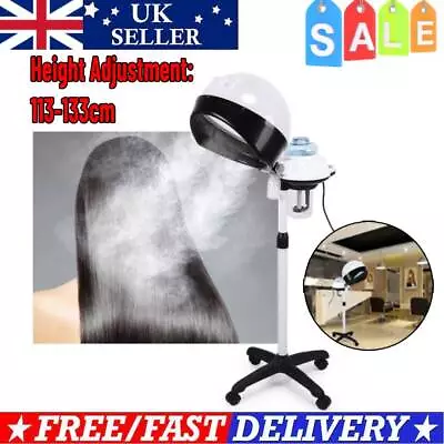 Professional Hair Steamer Hair Dryer Hood Floor Stand Portable Hairdresser • £62.39