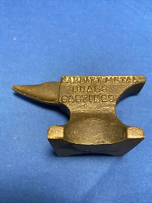 RARE BABBITT METAL Brass Casting Bronze Mini Jewelers Anvil Philadelphia Co • $149.99