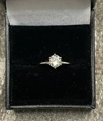 Diamond Engagement Ring (Brilliant Cut) 3/4 Ct. 14Kt. White Gold Setting • $4668