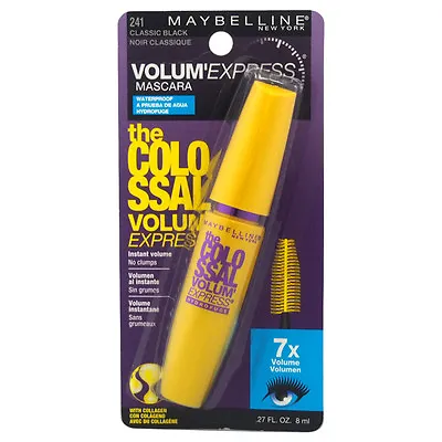 The Colossal Volum Express Waterproof Mascara - # 241 Classic Black By Maybellin • $9.51