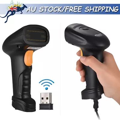 2-in-1 2.4G Wireless Handheld Barcode Scanner Bar Code Reader With USB Receiver • $39.99