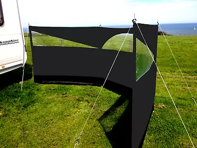 Windbreak Wind Screen Blocker 150 X 500cm Camping Beach Wind Break Caravaning • £31.99