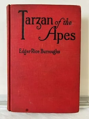 Tarzan Of The Apes Edgar Rice Burroughs HC Grosset Dunlap June 1914 GOOD • $49.99