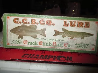 Vintage C.C.B Co. Lure Fishing Lure Box W/ Brochure + • $25