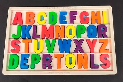 Vintage Alphabet Letters Upper & Lower Case Complete #673 Fisher Price Magnetic  • £33.77