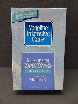 NEW Vaseline Brand Intensive Care Island Breeze Moisturizing Bath Beads 15oz VTG • $24.98