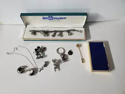 8 Disney Park Parks Authentic MICKEY MOUSE TINKERBELL Jewelry Bracelet STERLING • $14.99