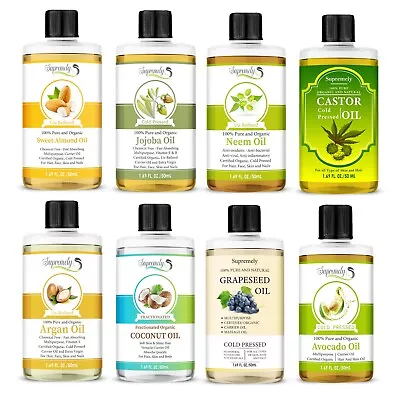 £4.35 • Buy 100% Pure Carrier Oil Organic For Massage, Hair, Skin, Face, Nails, Fast UK 50ml