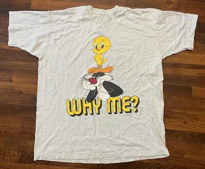 Vintage Looney Tunes Shirt Tweety Bird Graphic 2XL FREEZE 1997 Warner Bros • $11.98