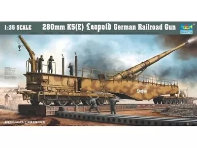 Trumpeter Models 1:35 SCALE 280mm K5(E) Leopold Railgun Model Kit #207~NEW • $139.99