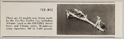 1960 Magazine Photo Tee-Nee A-Frame Boat Trailers 13 Models • $8.08