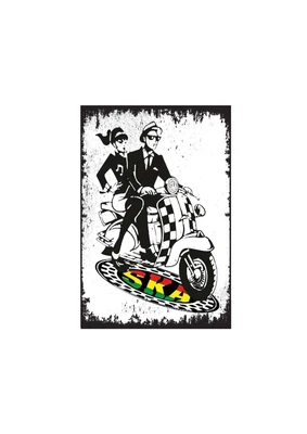 £4.99 • Buy Metal Tin Signs Ska Reggae Mods Scooters Vintage Retro Home Man Cave Garage Shed