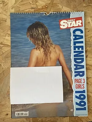 DAILY STAR - Page 3 Girls Calendar 1991 91 Star Girls Man Cave • £25