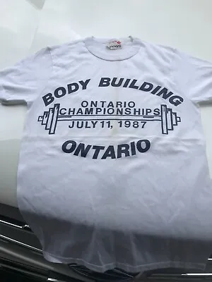T - Shirt Bodybuilding Ontario Championship 1987 . Vintage-new. • $13