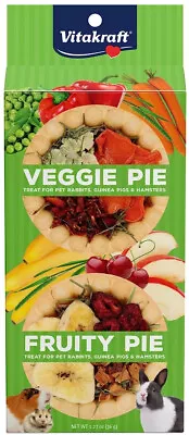 Vitakraft Veggie And Fruity Pie Treat For Rabbits Guinea Pigs And Hamsters • $5.58