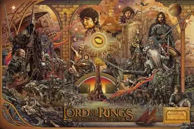 LOTR: Return Of The King Poster Art Screen Print By Mondo Ise Ananphada 36X24 LE • $199.99