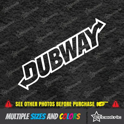 DUBWAY Sticker Decal Euro VW Golf Jetta TDI GTI MK1 MK2 MK3 MK4 MK5 MK6  • $6.99