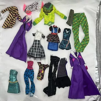 Monster High Doll Clothes Lot Accessories Pants Tops Dresses Some Flaws Used • $29.69